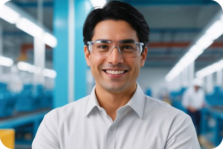 Professional man smiling
